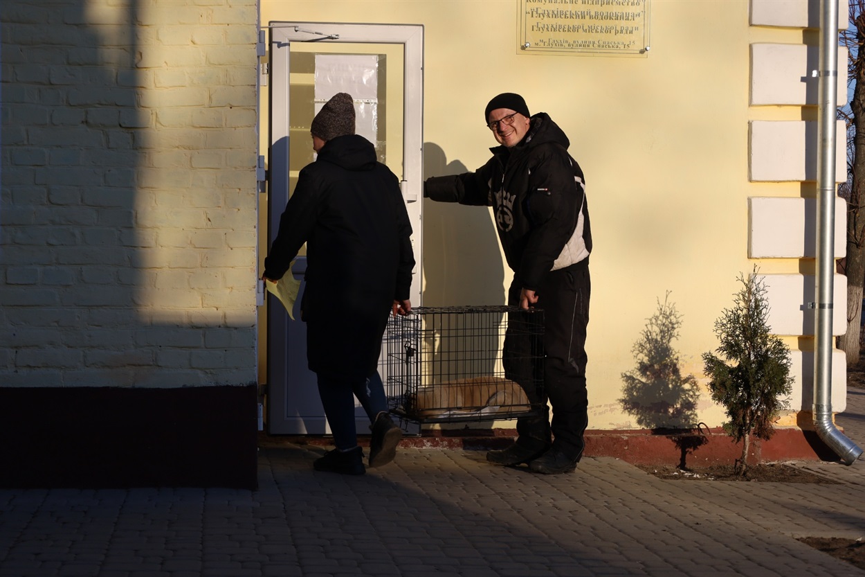Волонтери повертаються з відлову
