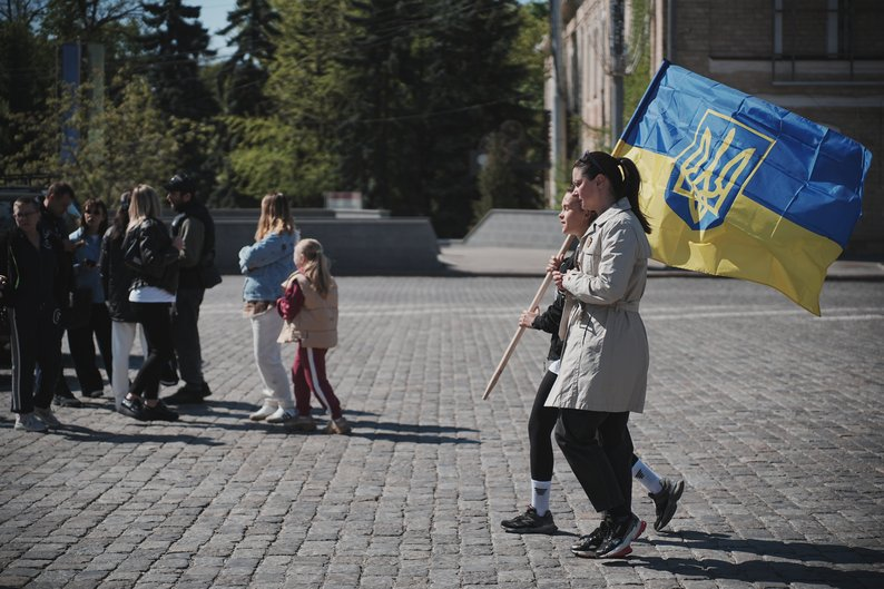 Учасники автопробігу на честь полеглого захисника Ігоря Редуна, Харків, 29 квітня 2025 року.