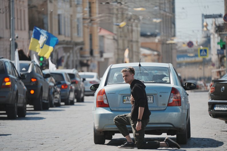 Автопробіг на честь полеглого захисника Ігоря Редуна, Харків, 29 квітня 2025 року.
