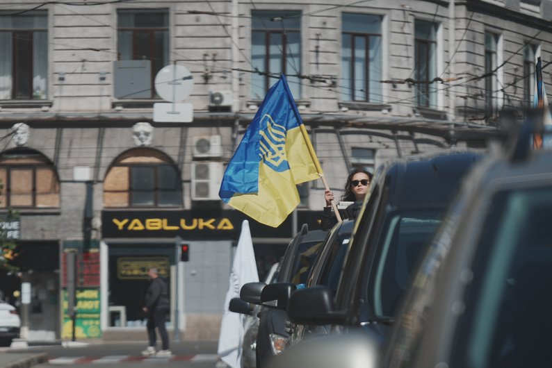 Автопробіг на честь полеглого захисника Ігоря Редуна, Харків, 29 квітня 2025 року.