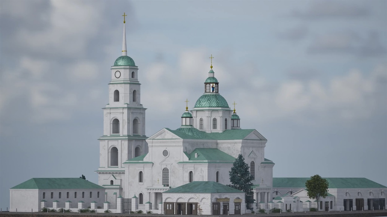 Радний майдан із Троїцьким собором та дзвіницею