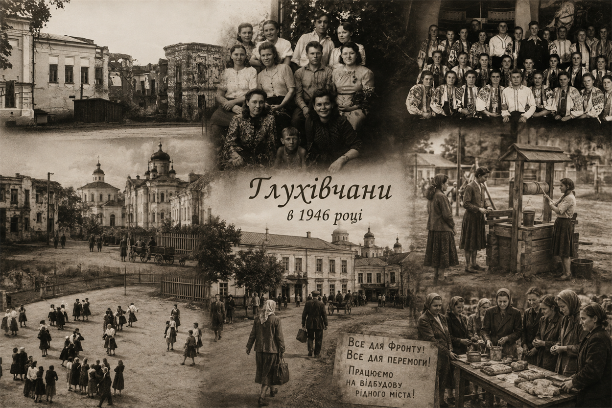 Глухівщина 1946 - збірний образ ШІ
